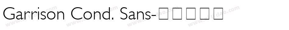 Garrison Cond. Sans字体转换